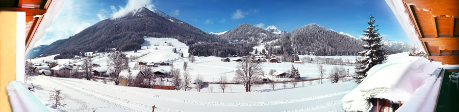 Ausblick vom Balkon im Haus Elisabeth