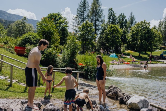 Wasserspielplatz beim Seepark © TVB St. Martin_Bernhard Moser