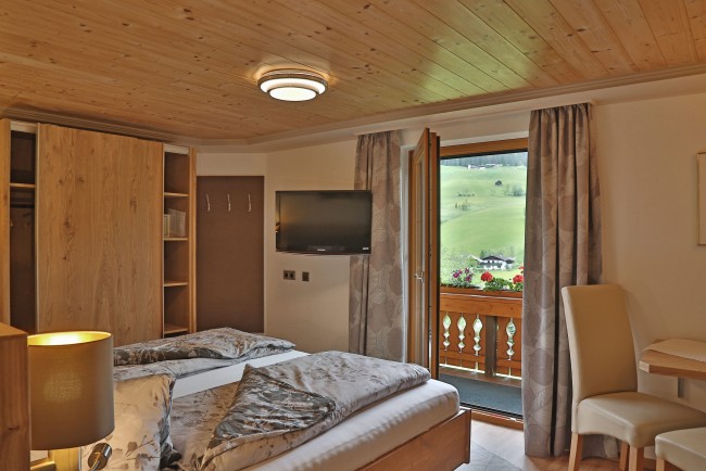 Schlafzimmer in der Giebelwohnung