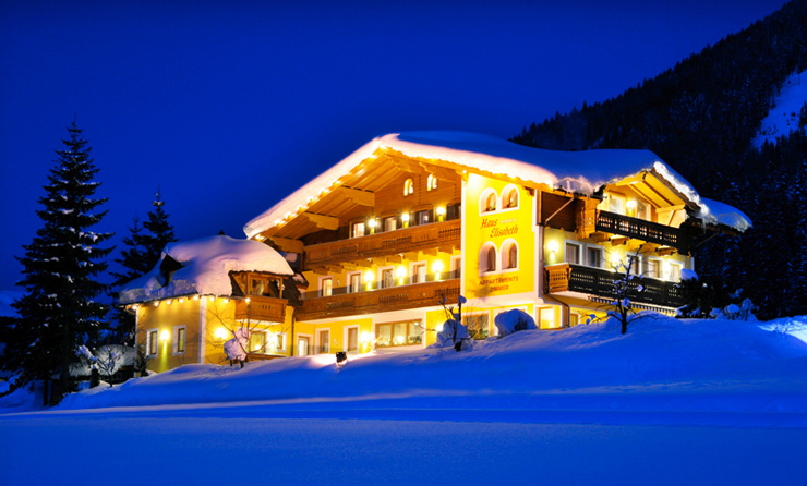 Winterurlaub im Salzburgerland, Österreich. Appartements und Ferienwohnungen Haus Elisabeth in St. Martin